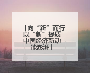向“新”而行 以“新”提质 中国经济新动能澎湃