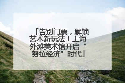 告别门票，解锁艺术新玩法！上海外滩美术馆开启“努拉经济”时代