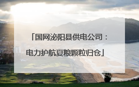 国网泌阳县供电公司：电力护航夏粮颗粒归仓