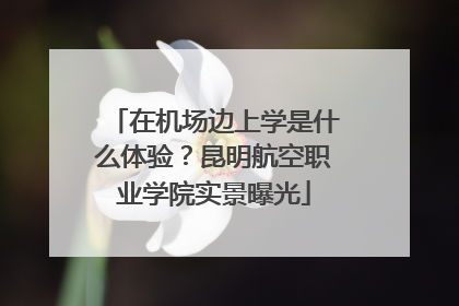 在机场边上学是什么体验？昆明航空职业学院实景曝光