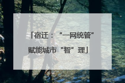 宿迁：“一网统管”赋能城市“智”理