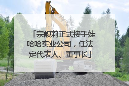 宗馥莉正式接手娃哈哈实业公司，任法定代表人、董事长