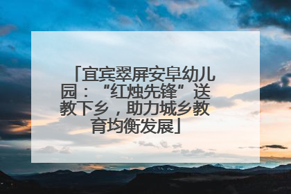 宜宾翠屏安阜幼儿园：“红烛先锋”送教下乡，助力城乡教育均衡发展