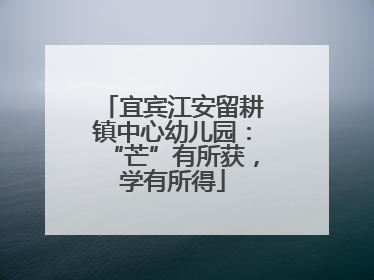 宜宾江安留耕镇中心幼儿园：“芒”有所获，学有所得