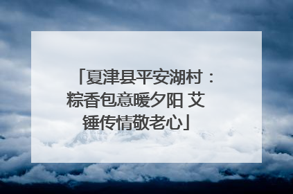 夏津县平安湖村：粽香包意暖夕阳 艾锤传情敬老心