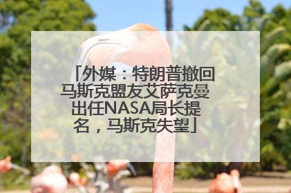 外媒：特朗普撤回马斯克盟友艾萨克曼出任NASA局长提名，马斯克失望