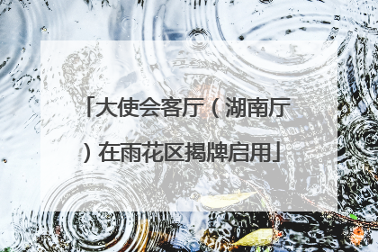 大使会客厅（湖南厅）在雨花区揭牌启用