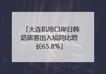 大连机场口岸日韩籍旅客出入境同比增长65.8%