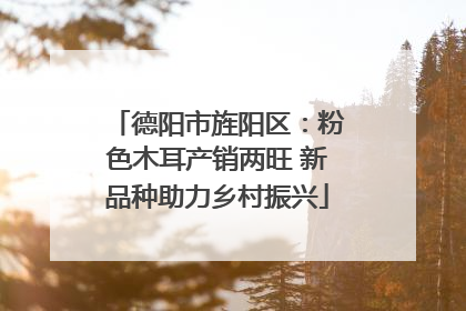 德阳市旌阳区：粉色木耳产销两旺 新品种助力乡村振兴