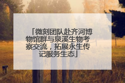 微刻团队赴齐河博物馆群与泉溪生物考察交流，拓展永生传记服务生态