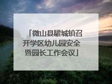 微山县驩城镇召开学区幼儿园安全暨园长工作会议