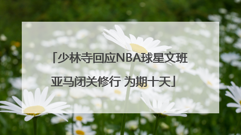 少林寺回应NBA球星文班亚马闭关修行 为期十天