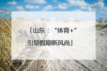 山东：“体育+”引领假期新风尚