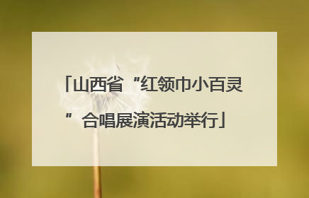 山西省“红领巾小百灵”合唱展演活动举行