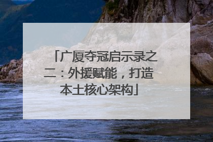 广厦夺冠启示录之二：外援赋能，打造本土核心架构