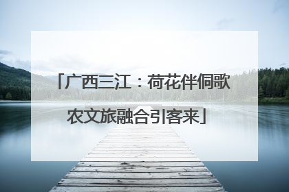 广西三江：荷花伴侗歌 农文旅融合引客来