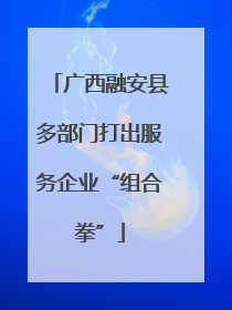 广西融安县多部门打出服务企业“组合拳”