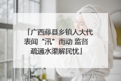广西藤县乡镇人大代表闻“汛”而动 监督疏通水渠解民忧