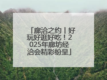 廊洽之约丨好玩好逛好吃！2025年廊坊经洽会精彩纷呈
