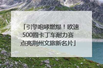 引擎咆哮燃爆！欧速500圈卡丁车耐力赛点亮荆州文旅新名片