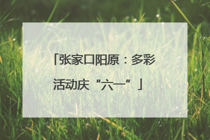 张家口阳原：多彩活动庆“六一”