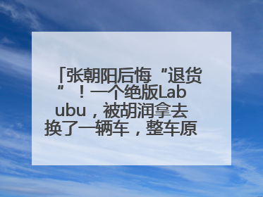 张朝阳后悔“退货”！一个绝版Labubu，被胡润拿去换了一辆车，整车原价值上百万元