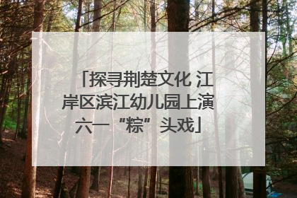 探寻荆楚文化 江岸区滨江幼儿园上演六一“粽”头戏