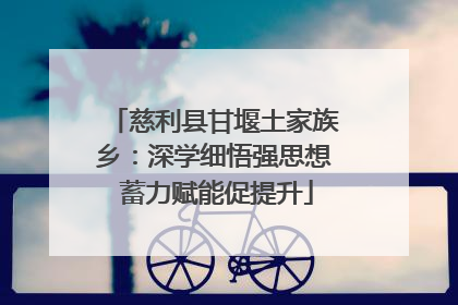慈利县甘堰土家族乡：深学细悟强思想 蓄力赋能促提升