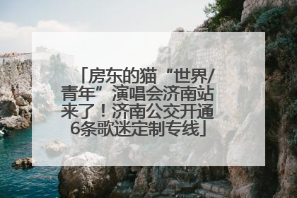 房东的猫“世界/青年”演唱会济南站来了！济南公交开通6条歌迷定制专线