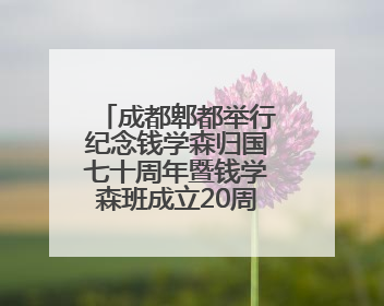 成都郫都举行纪念钱学森归国七十周年暨钱学森班成立20周年系列活动