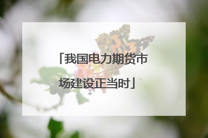 我国电力期货市场建设正当时