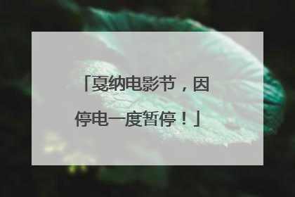 戛纳电影节，因停电一度暂停！