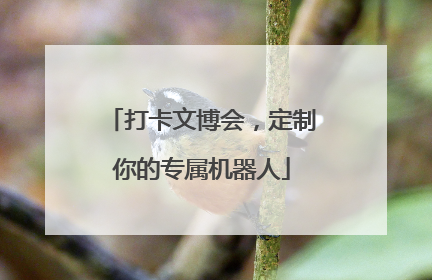 打卡文博会，定制你的专属机器人