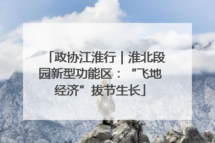 政协江淮行｜淮北段园新型功能区：“飞地经济”拔节生长