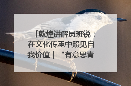 敦煌讲解员班锐：在文化传承中照见自我价值｜“有意思青年”高校公益计划
