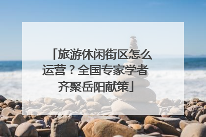 旅游休闲街区怎么运营？全国专家学者齐聚岳阳献策