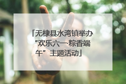 无棣县水湾镇举办“欢乐六一·粽香端午”主题活动