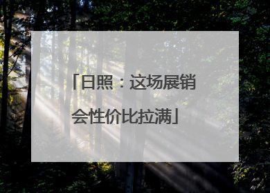 日照：这场展销会性价比拉满