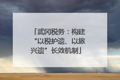 武冈税务：构建“以税护遗、以旅兴遗”长效机制