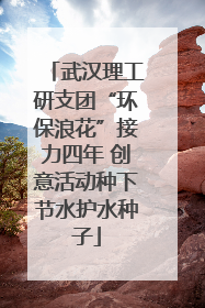 武汉理工研支团“环保浪花”接力四年 创意活动种下节水护水种子