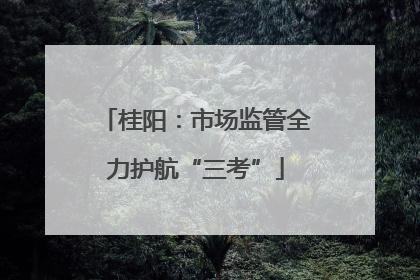 桂阳：市场监管全力护航“三考”
