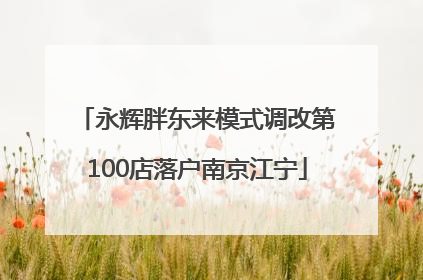 永辉胖东来模式调改第100店落户南京江宁