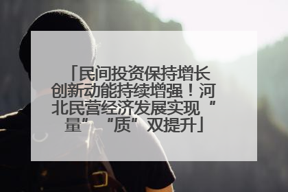 民间投资保持增长 创新动能持续增强！河北民营经济发展实现“量”“质”双提升