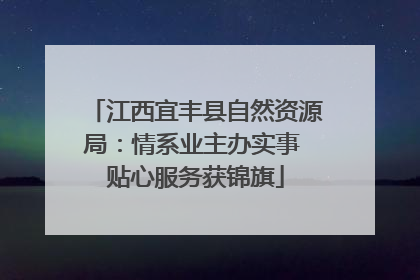 江西宜丰县自然资源局：情系业主办实事 贴心服务获锦旗