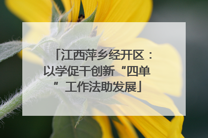 江西萍乡经开区：以学促干创新“四单”工作法助发展