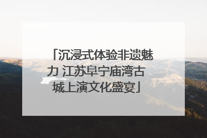 沉浸式体验非遗魅力 江苏阜宁庙湾古城上演文化盛宴