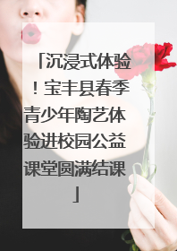 沉浸式体验！宝丰县春季青少年陶艺体验进校园公益课堂圆满结课