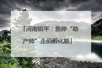 河南镇平：鱼卵“助产师”走俏孵化期
