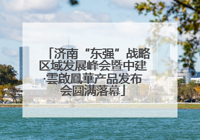 济南“东强”战略区域发展峰会暨中建·雲啟鳳華产品发布会圆满落幕