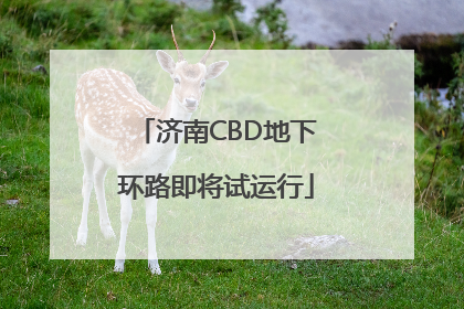 济南CBD地下环路即将试运行